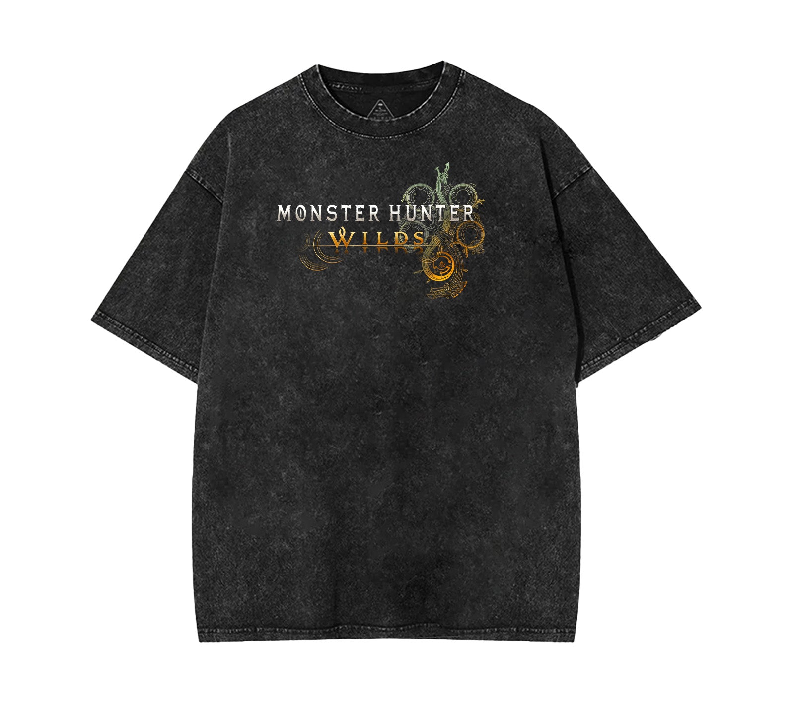 Monster S Hunt Game Vintage Washed Unisex Heavyweight Cotton T-shirt [TPR] - Image 2